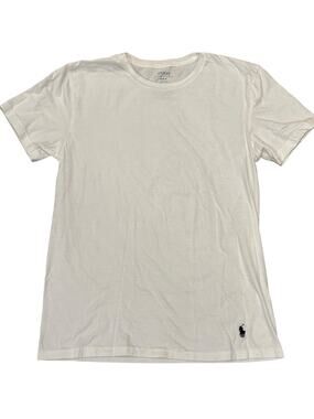 Polo Ralph Lauren White Classic Fit Crew Neck Cotton Men's Medium
